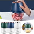 thumbnail image 5 of 2026 Upgrade Electric Garlic Chopper, Electric Mini Food Processor Portable Veggie Cutter Chopper, USB Rechargeable Food Chopper for Mashing Garlic Chili Onion Fruit Ginger (White), 5 of 6