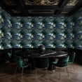 thumbnail image 5 of Peel and Stick Wallpaper Leopard Surrounded by Flowers Magical Night Glow Wall Mural 23.6in x 9.8ft Self Adhesive Removable Wall Paper Renter Friendly Wallpaper for Nursery Bedroom Cabinets, 5 of 8