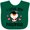 Green, variant on Inktastic I Love My Pawpaw with Cute Penguin and Hearts Girls Baby Bib