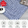 thumbnail image 3 of Garvee 2'x8' Runner Rugs Kitchen Entryway Braided Print Rugs, Machine Washable Non-Slip Low Pile Indoor Rugs for Hallway, Bedroom, Living Room, Light Blue, 3 of 8