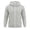 Gray, variant on Mens Jackets Hooded Cable Knit Full Zip Up Jacket Drawstring Ribbed Cuffs Amd Hem Hoodies Fall Winter Outdoor Breathable Camping Outerwear