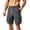 Dark Gray, variant on ZRGHAOYLQ Men's Cargo Shorts Drawstring Elastic Waist Shorts Stretch Athletic Casual Summer Work Shorts for Men with Multi Pockets