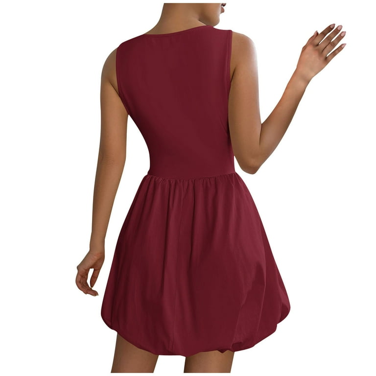 green emerald velvet dress Red Floral Cotton Mini Dress - Floral Dresses