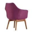 thumbnail image 5 of Manhattan Comfort Cronkite Accent Chair in Plum and Walnut (Set of 2), 5 of 6