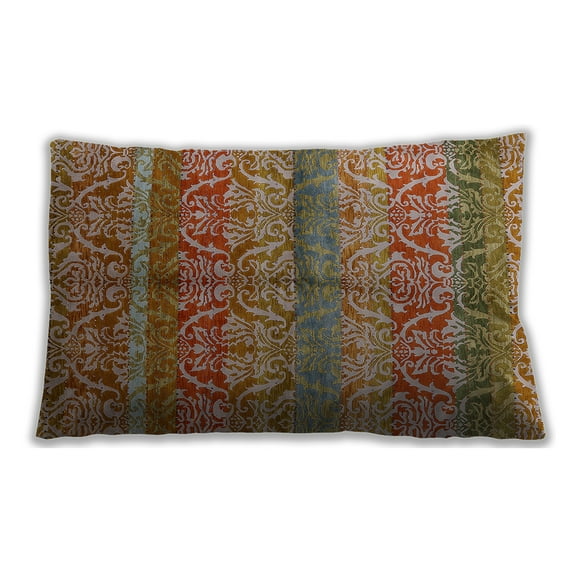 Ahgly Company Outdoor Rectangular Mid-Century Modern Lumbar Throw Pillow, 13 inch by 19 inch