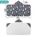 thumbnail image 4 of Yayeee Kids Hooded Towel with Hand Pockets Beach Soft Absorbent Bath Wrap 50 x 23.5 inch, Jolly Snowman, 4 of 5