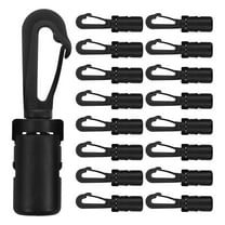GOOHOCHY 20 Pcs Kayak Hooks Hooks for Bungee Cord 8.00X1.50X1.50CM Black