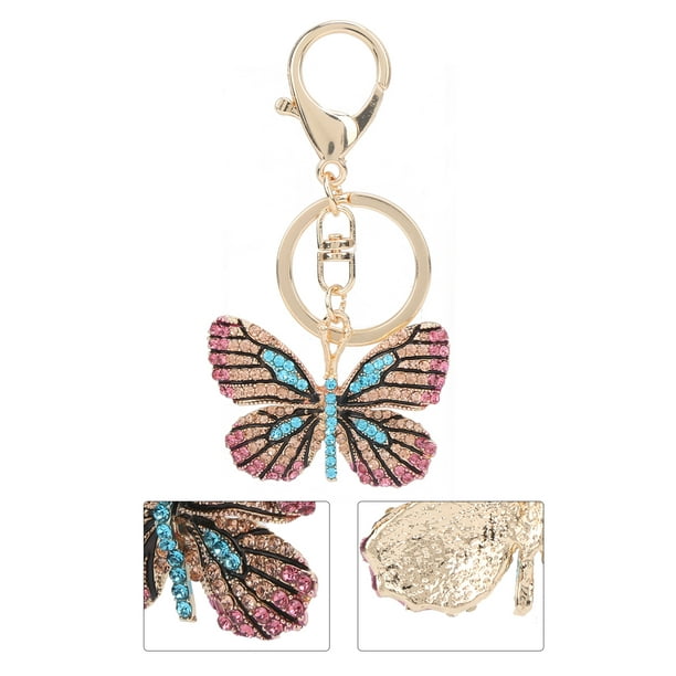 Papillon cristal strass porte-clés pour femmes petite amie cadeaux