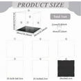thumbnail image 2 of Clear Acrylic Display Case with Black Base & 4 Pcs Rubber Rings 10x10x10 Inch Cube Clear Self-Assembly Acrylic Box Dustproof Protection Showcase, 2 of 8