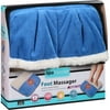 Spa Massage Foot Massager Blue With White Accents & Micro Plush Fabric