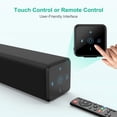thumbnail image 3 of 100Watt 32 Inch Soundbar, Bestisan 2.1 Channel Bluetooth 5.0 Sound Bar with Built-in Dual Subwoofer TV Speakers (2020 New Version, 60 Days Home Trial), 3 of 3