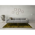 thumbnail image 3 of Ahgly Company Indoor Square Abstract Yellow Modern Area Rugs, 8' Square, 3 of 4