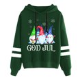 thumbnail image 4 of Sweat à Capuche d'Hiver pour Femmes, Mode, Col Rond, Cardigan, Noël, Hoilidy, Extérieur, Imprimé Xmas, Pull Mi-Long, Blouse Ample, 4 of 6