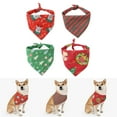 thumbnail image 2 of Saliva Towel Pet Supplies Decoration Christmas Pattern Triangle Towel Dog Scarf Pet Neckerchief Scarf Cotton Bibs, 2 of 11