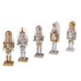 thumbnail image 1 of 5Pcs 12cm en Nutcracker Solider Figure Puppet Doll For Children Gifts Office Decor Display, 1 of 8
