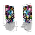 thumbnail image 7 of PhooArto Watercolor Splash Skulls Stars Plug in LED Night Light Auto Sensor Dusk to Dawn Decorative Night for Bedroom, Bathroom, Kitchen, Hallway, Stairs, Baby's Room, Energy Saving, 7 of 7