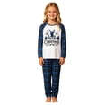 thumbnail image 4 of SUXIAN Family Matching Christmas Pajamas Crew Neck Long Sleeve Top Plaid Pants Soft Cozy Holiday Sleepwear Two Piece Set, 4 of 7