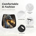 thumbnail image 4 of Balery Golden White Fire Dragon Pantalones cortos deportivos para mujer con forro y dos bolsillos, elásticos, para entrenamiento, gimnasio, yoga-XX-Large, 4 of 7