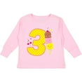 thumbnail image 3 of Inktastic Ice Cream Third Birthday Pink Boys or Girls Long Sleeve Toddler T-Shirt, 3 of 5