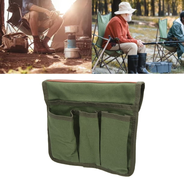 Organizador de Reposabrazos, Organizador de Reposabrazos de Sofá de Lona, Bolsa Lateral para Silla de Ruedas Con Bolsillos para Playa Al Aire Libre