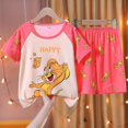 thumbnail image 1 of 12 (altura 118-128 cm) JarrySummer Pijamas para niños Pantalones superiores Conjunto de pijamas de oso de dibujos animados Ropa para niños y niñas Pijamas para bebés Camiseta de manga corta esquí esquí Gafas de esquí, 1 of 2