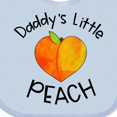 thumbnail image 4 of Inktastic Daddy's Little Peach Cute Peach Heart Boys or Girls Baby Bib, 4 of 4