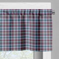 thumbnail image 5 of Ambesonne Checkered Valance & Curtain, Scotland Country Tile, 55"x36", Violet Pale Blue Salmon, 5 of 6