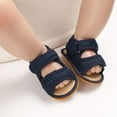 thumbnail image 2 of SOFMUO Baby Girls Boys Sandals Premium Soft Anti-Slip Rubber Sole Breathable Infant Summer Outdoor Water Shoes Toddler First Walkers(6-12 Months,Navy), 2 of 6