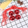 thumbnail image 2 of KAKOWELY 11Pcs Five-point Star Christmas Bells Mini Creative Shiny Rattle Bells Handmade Small Christmas Jingle Bell (10pcs 5cm Red Bells+10m Ribbon),1.97"X1.97"X1.97", 2 of 4