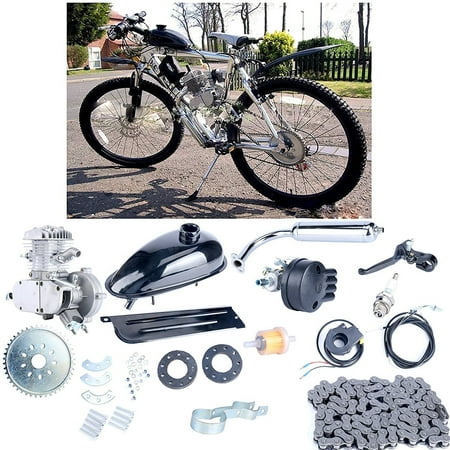 Gas Motor Kit For Bicycle Zimtown Bicycle Engine Kit 2-Stroke Cycle Petrol Gas Motor Engine Kit for Motorized Bicycle 26
