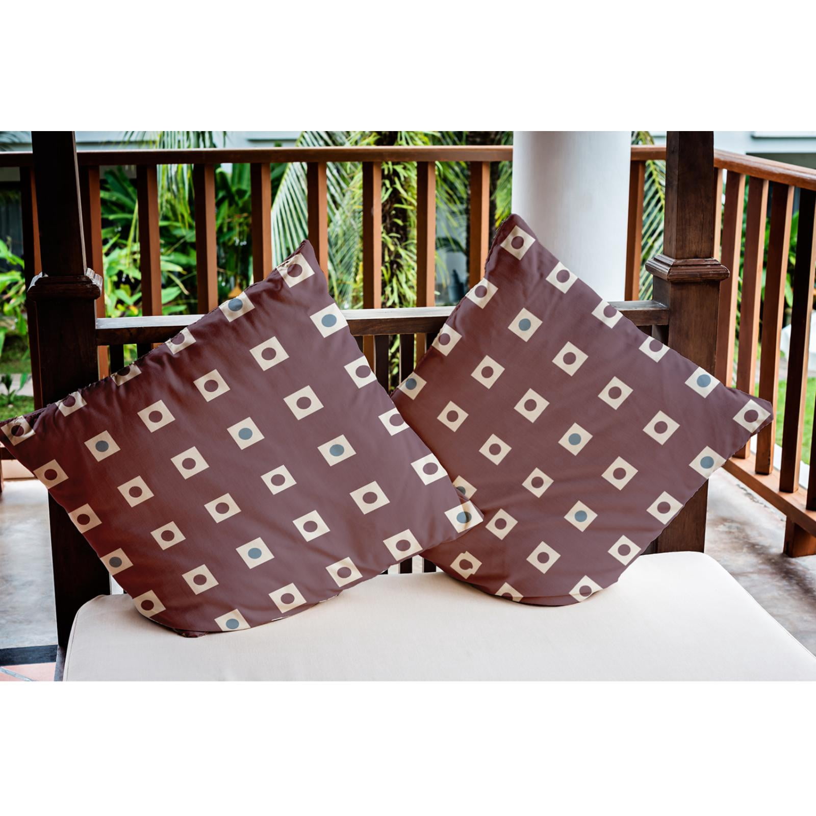 E by Design Li'l Boxes Nautical Indoor/Outdoor Throw Pillow