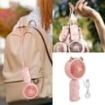thumbnail image 2 of Portable Handheld Fan 3 Speeds Strong Wind Mini USB Personal Fan Ventilator with Rechargeable Battery Cute Small Electric Fan for Girls/Women/Kidd/Lady Outdoor Travel, 2 of 9