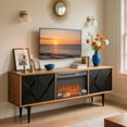 thumbnail image 6 of CQSXDA 23 Inch Electric Fireplace Insert With Log Set And Realistic Flame, Ultra Thin Heater, Remote Control And Timer, 6 of 16