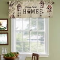 thumbnail image 3 of Sweet Home Curtain Valances for Windows, Kitchen Valance Window Treatments Panel 2 Pack, Western Stars Bird Houses Country Vintage Rod Pocket Short Curtains for Bathroom Bedroom 42 x 18 Inch, 3 of 8
