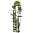 thumbnail image 1 of Soporte para Plantas de 6 Niveles Negro Macetero Moderno de Madera y Metal Estante Ahorrador de Espacio para Macetas y Plantas Porta Macetas Decorativ, 1 of 6