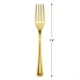 thumbnail image 2 of Exquisite 120 Pack Gold Plastic Forks - Heavy Duty - Disposable - Ideal for Catering & Parties, 2 of 6