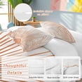 thumbnail image 2 of 3 Piece Boho Abstract Sun Duvet Cover Set California King,Microfiber Comforter/Quilt Cover with Corner Ties and 2 Pillowcases,Modern Beige Sun Light Lines All Season Soft Bedding with Zipper Closure, 2 of 8