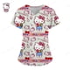 thumbnail image 3 of Ropa de mujer, camiseta de verano, camisetas de Hello Kitty, camiseta con cuello en V, camisetas con bolsillos, uniforme de enfermera, camisetas de Hospital, camisetas para mujer 2023, 3 of 5