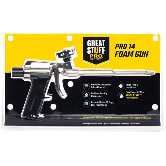 Great Stuff Pro 14 Foam Dispensing Gun, Silver