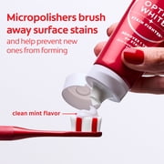 (2 pack) Colgate Optic White Stain Fighter Clean Mint Paste Teeth Whitening Anticavity Toothpaste, 3.8 oz