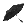 thumbnail image 1 of Paraguas de lluvia de 8 costillas a prueba de viento Yinane negro, 1 of 8