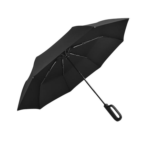 Sun Rain Umbrellas Folded Umbrella for Outdoor Activities Backpacking Hiking Black