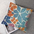 thumbnail image 7 of Blue Orange Burgundy Red Pillow Covers  Geometric Art Flower Print Decorative Outdoor Pillowcases Abstract Floral Farmhouse Throw Cushion Case Decor for Couch Sofa Bed, 7 of 7