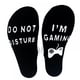 thumbnail image 1 of Calcetines de juego "No molestar", divertidos y novedosos, regalo de mamá para hijo, para padres, maridos, papás, hombres, adolescentes, niños, amantes de los juegos., 1 of 8