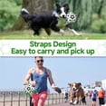 thumbnail image 2 of QDAN Dog Toys Soccer Ball with Straps, Interactive Dog Toys for Tug of War, Puppy Birthday Gifts, Dog Tug Toy, Dog Water Toy, Durable Dog Balls World Cup for Small & Medium Dogs（6 Inch）, 2 of 11