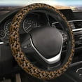 thumbnail image 4 of Uemuo Leopard Print Printed Car Elastic Steering Wheel Cover - Universal Car Accessory for Diverse Cars Anti-Slip, and Comfortable- 15", 4 of 8