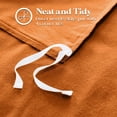 thumbnail image 6 of Superior Cotton Flannel Solid Duvet Cover Set, Full/Queen, Pumpkin, 6 of 8