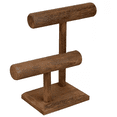 thumbnail image 1 of Exhibidor De Madera Porta Pulsera/porta Reloj Con 2 Niveles CAFE, 1 of 5