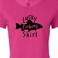 thumbnail image 4 of Inktastic Lucky Fishing Shirt- Fish Women's T-Shirt, 4 of 5
