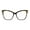Tortoise, variant on Womens Oversize Cat Eye Retro Chic Clear Lens Eyeglasses Black